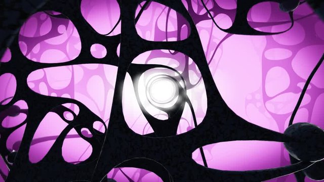 Abstrakte Animation in Loop 3D render