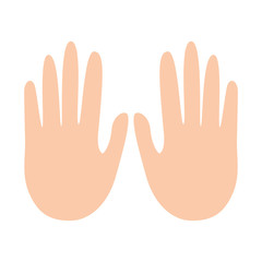 hands showing five fingers