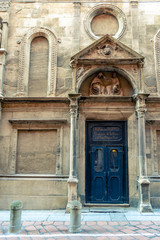 the facade of church in Bologna