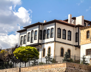 Fototapeta na wymiar traditional Turkish houses in Ankara, Turkey