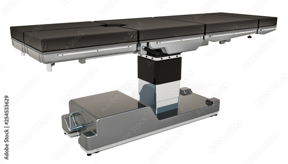 Poster operating table, 3d rendering