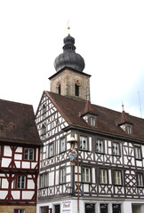 Traditional German houses of the Old Town, Forchheim, Bavaria