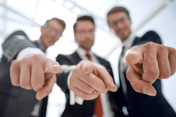 Fototapeta na wymiar We choose you! business people pointing at you
