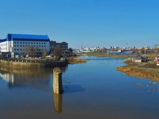 Indastral zone in the town.