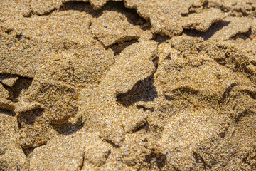 texture of sea, cracked sand