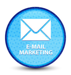 E-mail marketing galaxy cyan blue round button