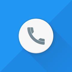 Contact Call Phone button Adaptive icon Ready Design illustration