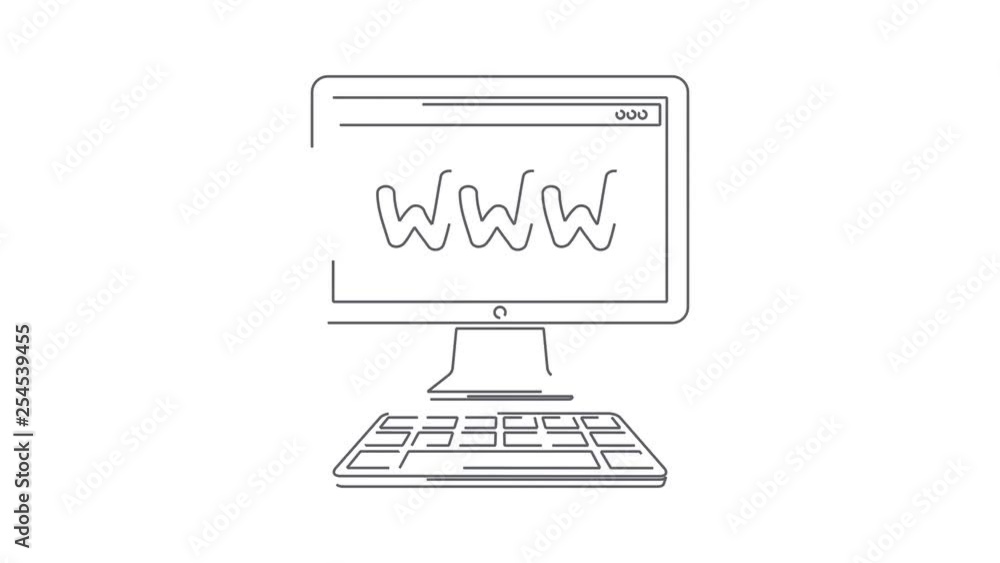 Poster web connected computer