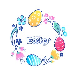 Easter concept. Vector illustration.