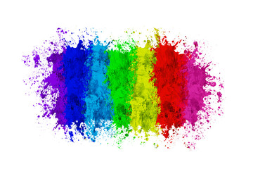 Multi-Color Paint Splatter Background