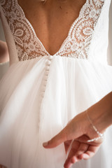 espalda de vestido de novia