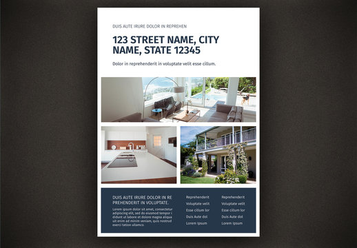 Flyer Layout with Multiple Photo Placeholder