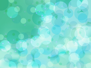 Vector Abstract Light Green Background of Water with Circles. Wallpaper of Element. Vector illustration of Colored Fond with Transparent Сircles. Nature backdrop. Ecology Concept for Graphic Design