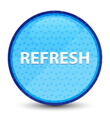 Refresh galaxy cyan blue round button