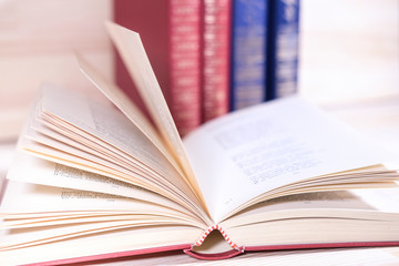 image of an open book