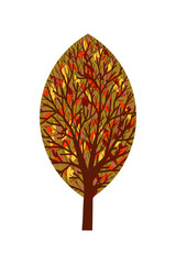 Leaf shaped Tree