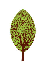 Leaf shaped Tree
