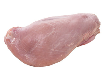 Raw turkey fillet