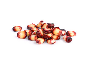 Obraz premium corn seeds on white background