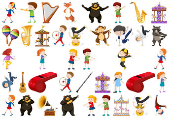 Set of music instrument