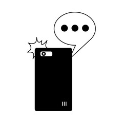 smartphone device speech bubble