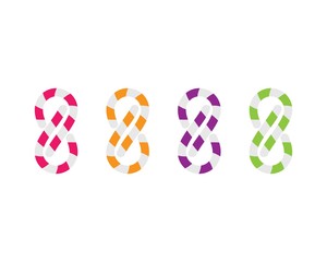 Infinity vector icon illustration