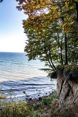Steep coast near Blommeskobbel near Mommark