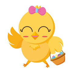 cute chick female cartoon
