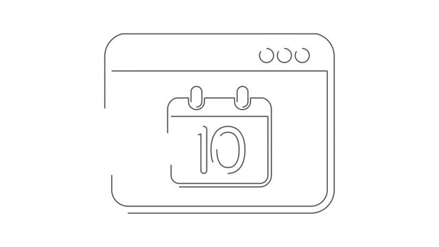 Calendar application symbol