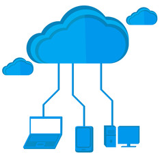 Isolated cloud computing icon. Vector illustration design