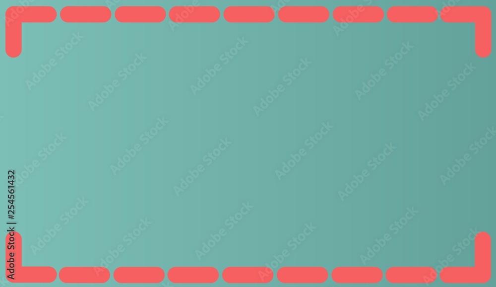 Poster background abstract red color line arrange in frame pattern on blue background, illustration, copy s