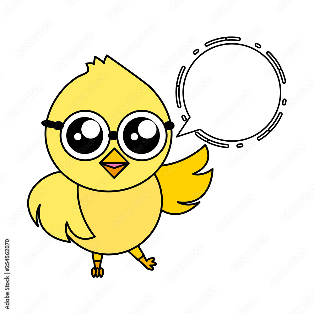 Canvas Prints cute chick cartoon