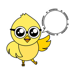 cute chick cartoon