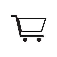 Isolated shopping cart icon. Vector illustration design