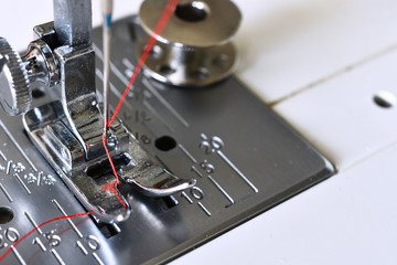 Sewing Machine Needle Close Up