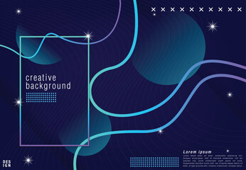 futuristic background design . in blue shape with trendy gradients
