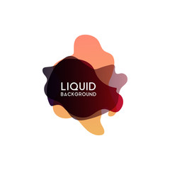 Abstract modern graphic design element. Colorful gradient with liquid shapes.