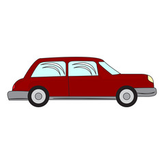 Obraz na płótnie Canvas Isolated car cartoon image. Vector illustration design