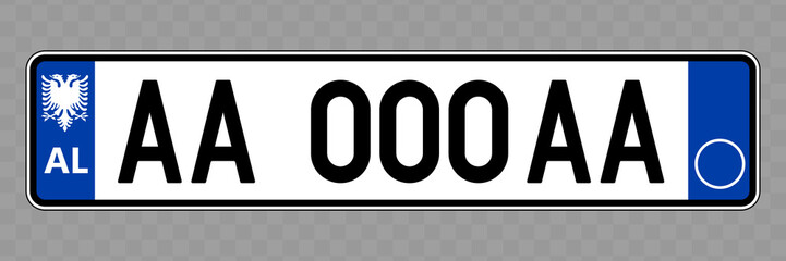 Fototapeta na wymiar Vehicle number plate.