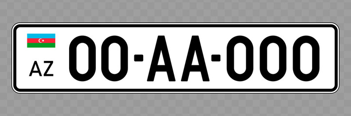 Vehicle number plate.