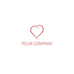 Medical Logo with stethoscope and health