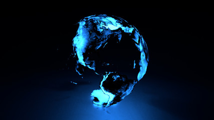 Holographic Earth Western Hemisphere
