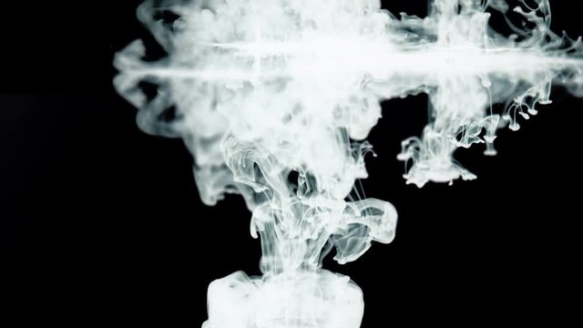 White Ink Dissolves in Black Water 4