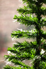 Faux christmas tree detail.