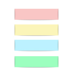 Editable set of banners, solid pastel colors.