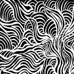 Brush grunge pattern. White and black vector.