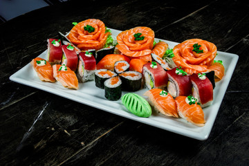 Sushi and Sashimi Japanese Food