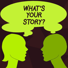 Handwriting text What S Your Storyquestion. Conceptual photo Connect Communicate Connectivity Connection