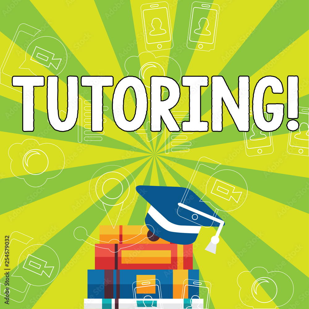 Poster writing note showing tutoring. business concept for mentoring teaching instructing preparing support