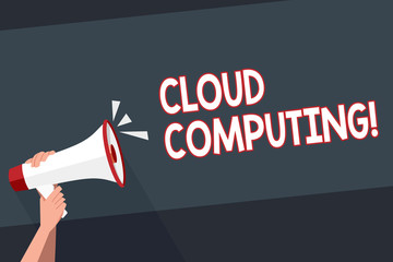 Fototapeta na wymiar Word writing text Cloud Computing. Business photo showcasing Online Information Storage Virtual Media Data Server